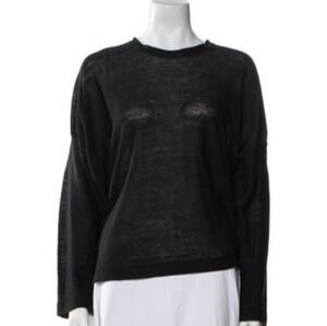 Shirin Guild Black Linen OSFA Top